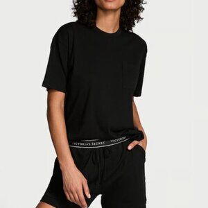 Victoria's Secret 100% cotton Black Pajama Set